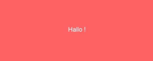 Hallo !